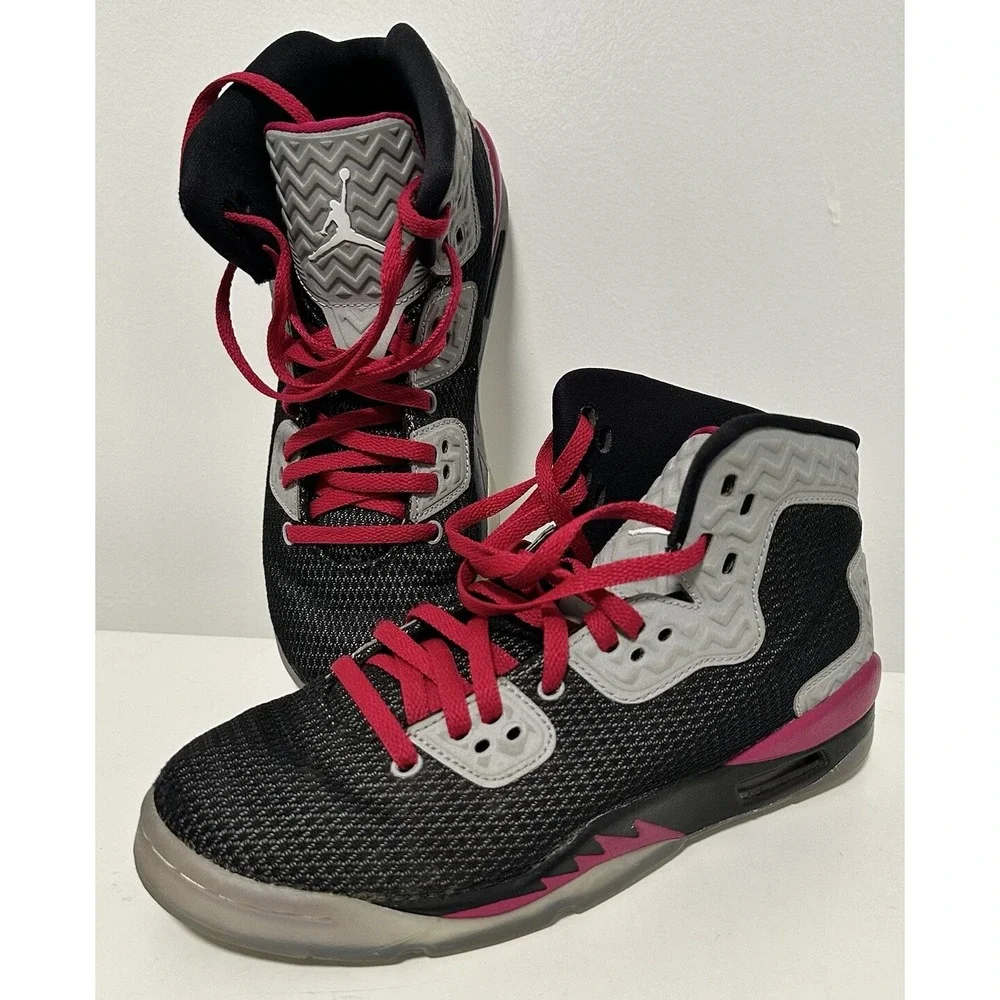 Nike Air Jordan Sneakers 4.5Y Black Pink Spike Forty GG‎ #811121-009 Shoe